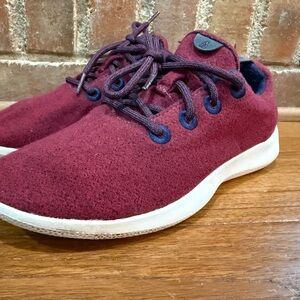 Allbirds Burgundy wool runners Athletic Shoes - women’s 9